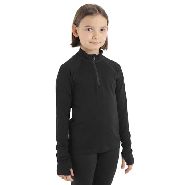 Icebreaker Merino 260 Tech Langærmet Baselayer Sort 8 Years Dreng