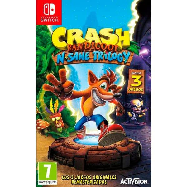 Nintendo N-sane Trilogi Switch Crash Bandicoot Flerfärgad PAL