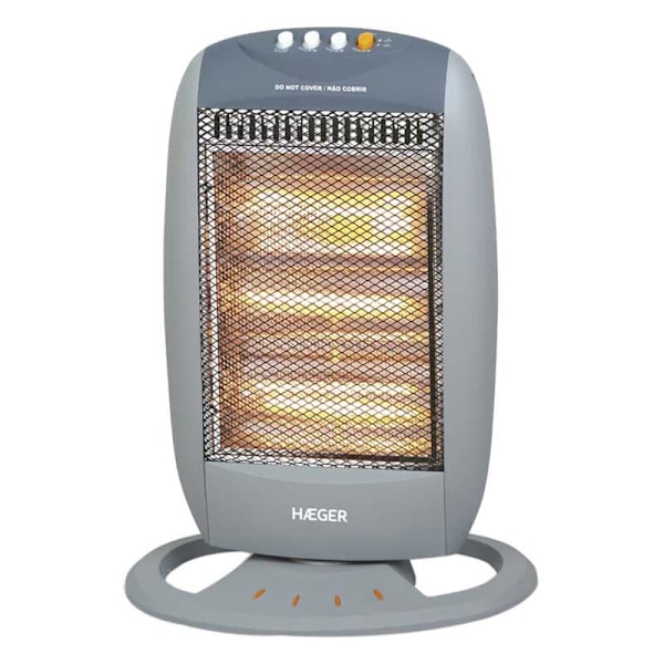 Haeger Lämmitin Hh-120.002a 1200w Hopeinen One Size / EU Plug Harmaa