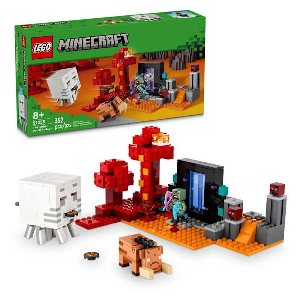 Lego Bagholdet På Portal Konstruktion Spil Nether
