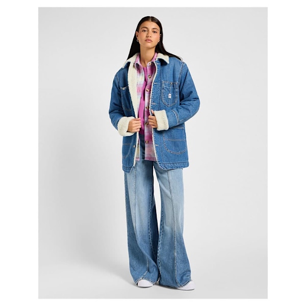 Lee Sherpa Lined Chore Denimtakki Sininen XL Nainen