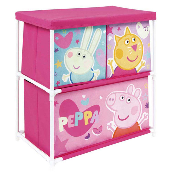 Peppa Pig Skuffe Opbevaringshylde 3 Rosa
