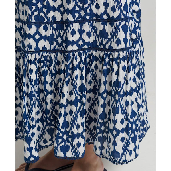 Superdry Kjole Vintage Long Beach Cami Blå 2XS Kvinde