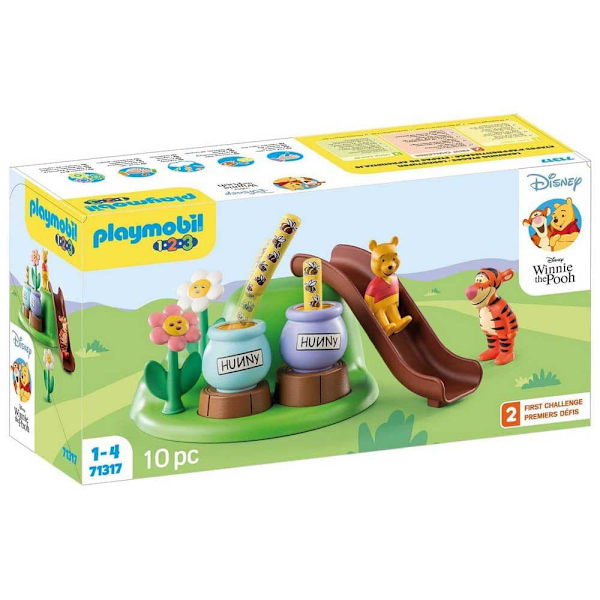 Playmobil Bin Trädgård Konstruktion Spel 1.2.3 & Disney: Winnie The Pooh & Tigger Rosa