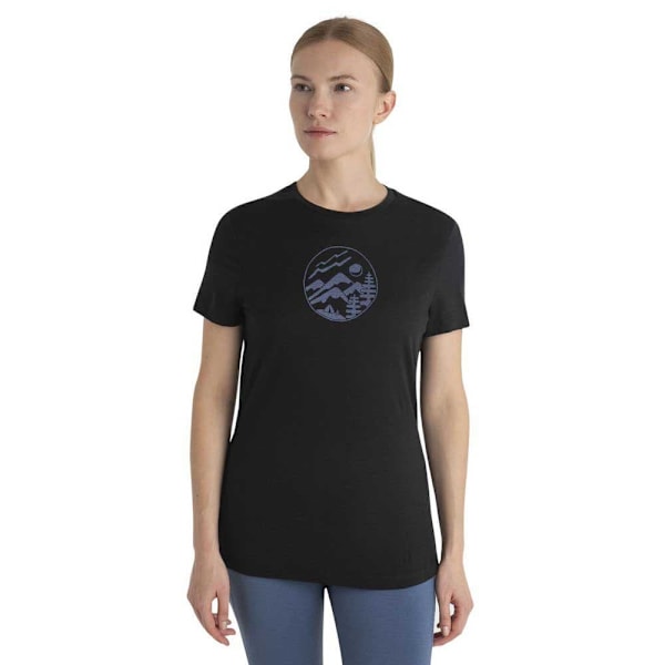 Icebreaker Merino 150 Tech Lite Iii Camping Circle Lyhythihainen T-paita Musta M Nainen