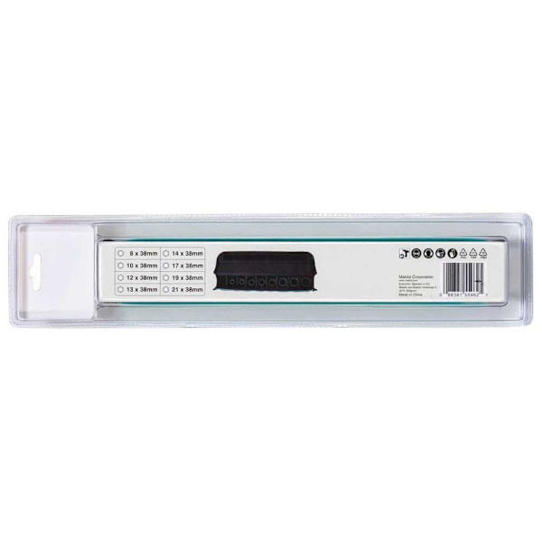 Makita Cups On Rail Set E-02989 Hopeinen
