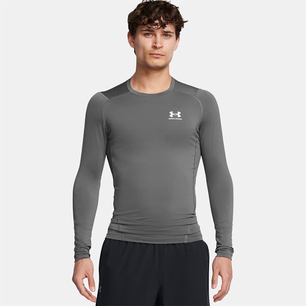 Under Armour Heatgear Armour Comp T-shirt Med Lång ärm Grå 2XL / Regular Man