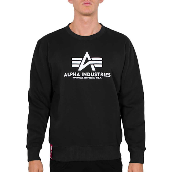 Alpha Industries Basic Sweatshirt Sort S Mand