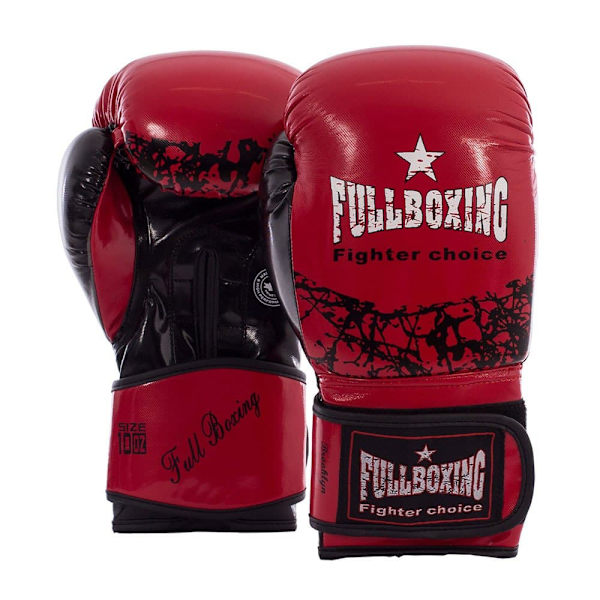 Fullboxing Boxningshandskar I Konstläder Brooklyn Röd 14 oz