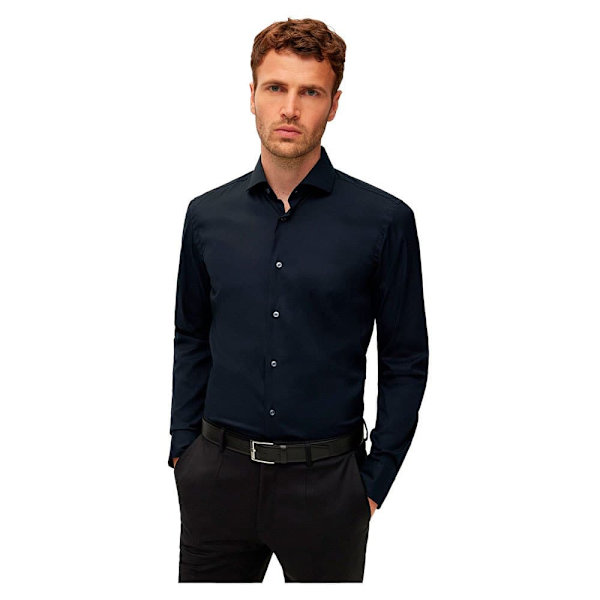 Boss Skjorte P Hank Spread C1 222 Sort 39 / Regular Mand