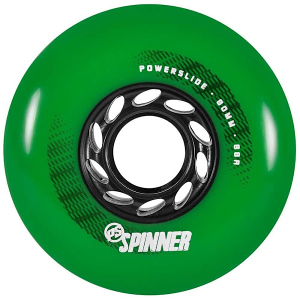Powerslide Spinner 4 Units Grönt 80 mm