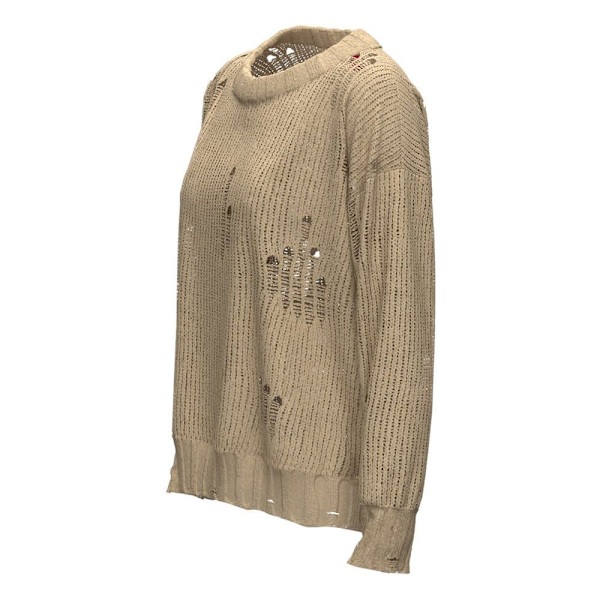Hugo Tröja Sladder Beige M Kvinna