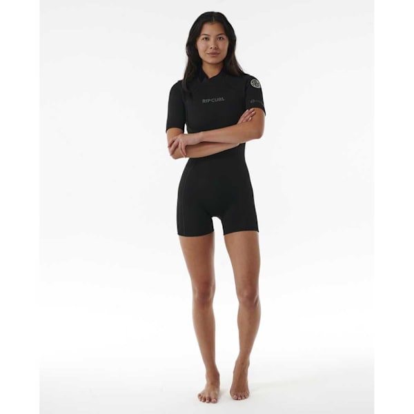 Rip Curl Shorty Med Lynlås Bagpå D/patrol 2/2 Mm Eco Sort 10