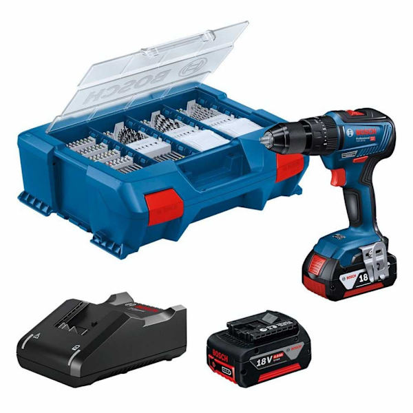 Bosch Professional Akku Slagboremaskine 06019h530a Pick&click Set Blå