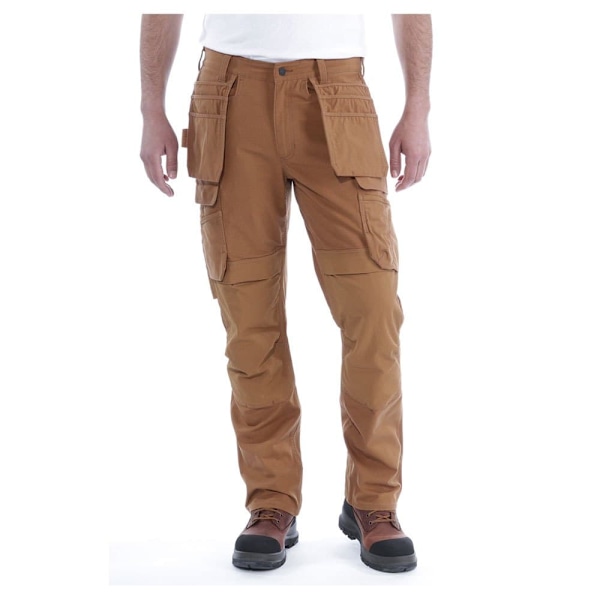 Carhartt Byxor Med Avslappnad Passform Steel Multi Pocket Tech Brun 30 / 28