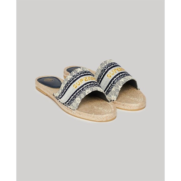 Superdry Canv Overlay Espadriller Blå EU 39 Kvinna