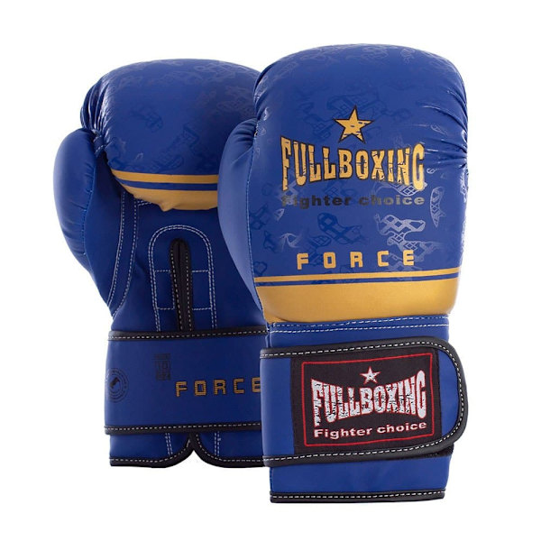 Fullboxing Boxningshandskar I Konstläder Force Blå 14 oz