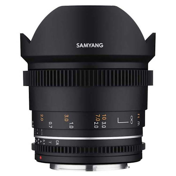 Samyang Linse 14 Mm T3.1 Vdslr Mk2 Canon Ef Sort Sort