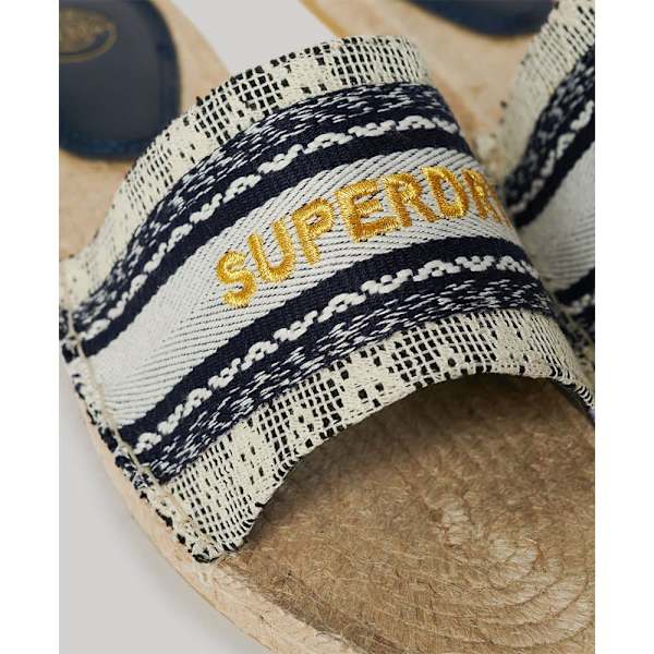 Superdry Canv Overlay Espadriller Blå EU 38 Kvinna