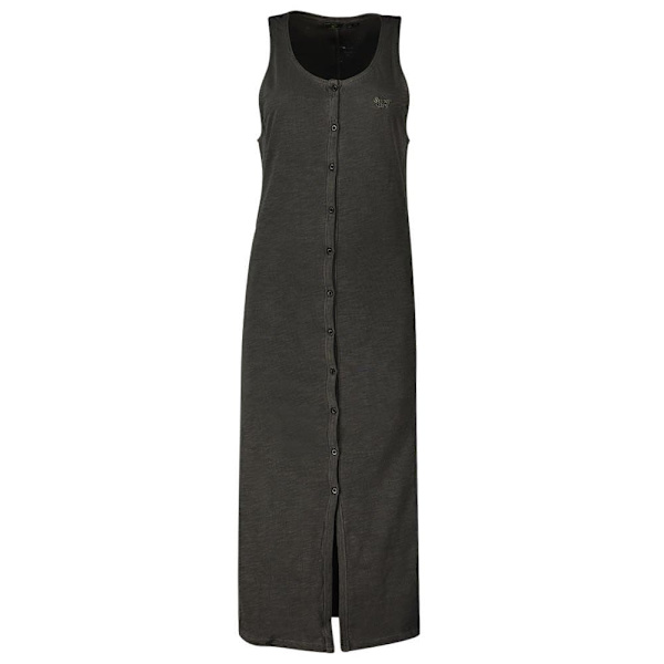 Superdry Kjole Vintage Jersey Button Sort XS Kvinde
