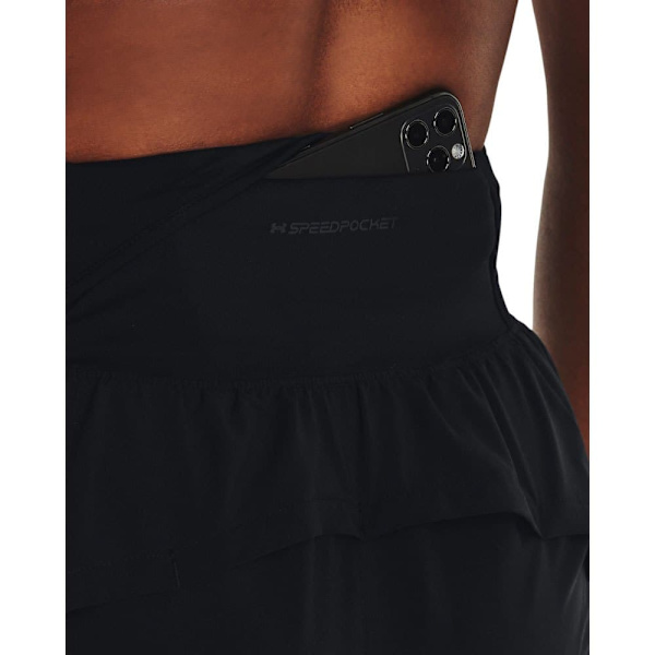 Under Armour Shorts Run Stamina 3 Inch Sort S Kvinde