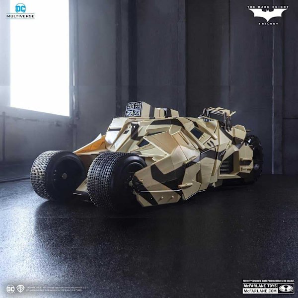 Mcfarlane Thumber Edition Gold Camouflage Batmobile -hahmo