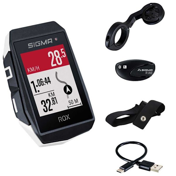 Sigma Cykelcomputer Med Hr-sæt Rox 11.1 Evo Sort