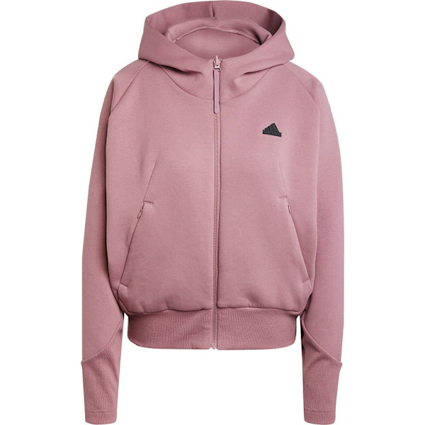 Adidas Z.n.e Sweatshirt Med Lynlås Rosa L / Regular Kvinde