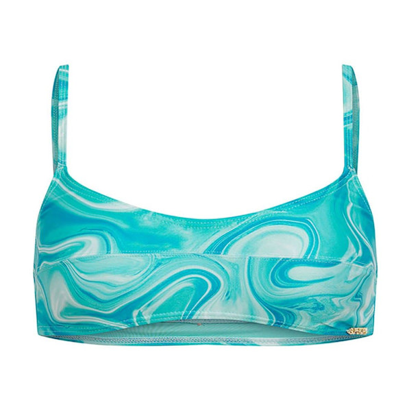 Superdry Print Bralette Bikinitopp Blå XL Kvinna