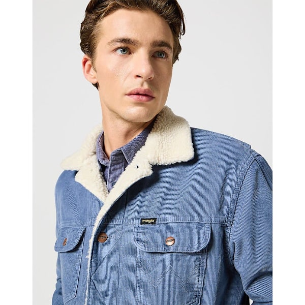 Wrangler 124mj Denimjakke Blå L Mand