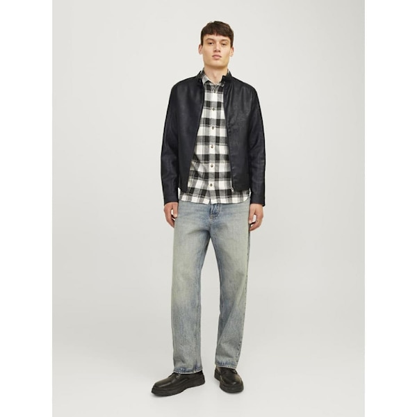 Jack & Jones Dylan Clean Læderjakke Sort 2XL Mand