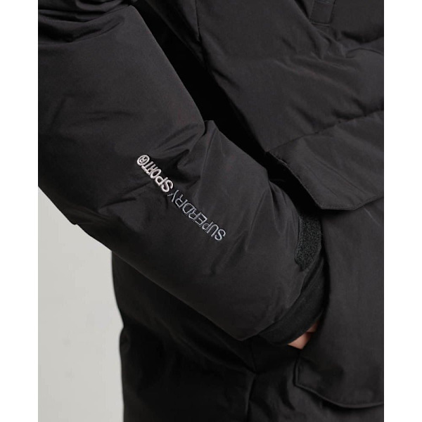 Superdry Polstret Jakke Longline Sort 2XL Mand