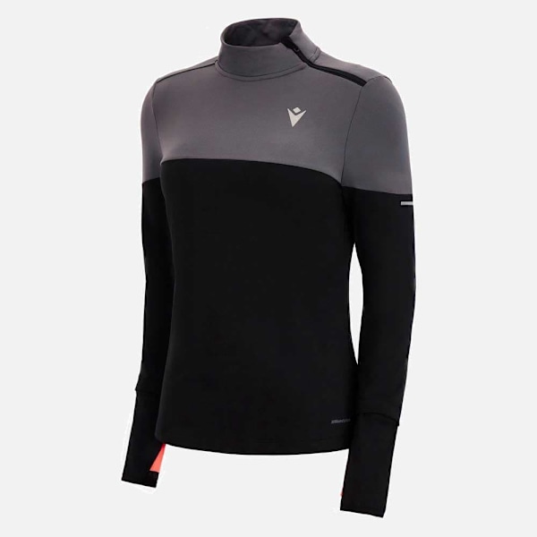 Macron Delia Halv Lynlås Sweatshirt Sort XS Kvinde