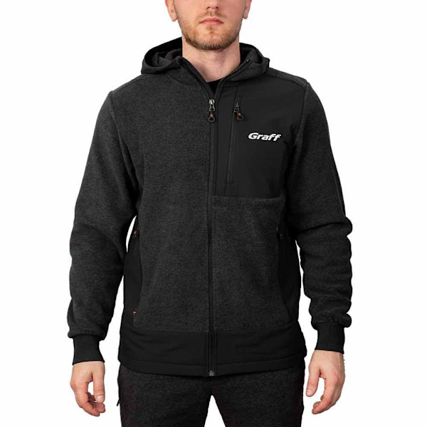Graff Outdoor 233pbl2 Sweatshirt Med Lynlås Sort L Mand
