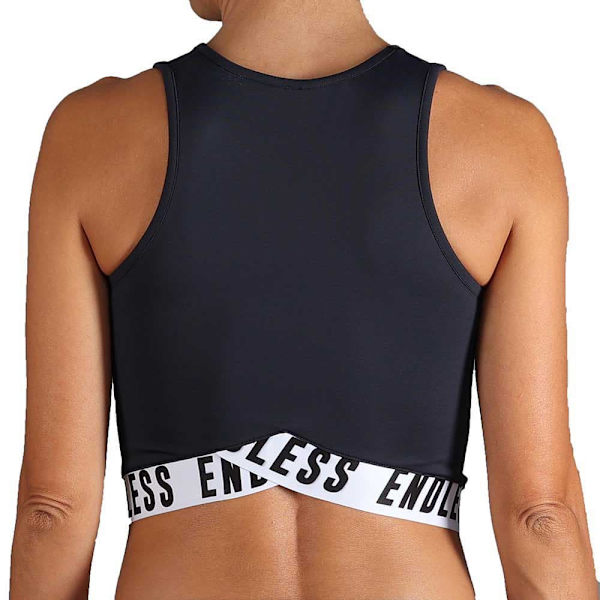 Endless Ærmeløs T-shirt Chill Sort M Kvinde