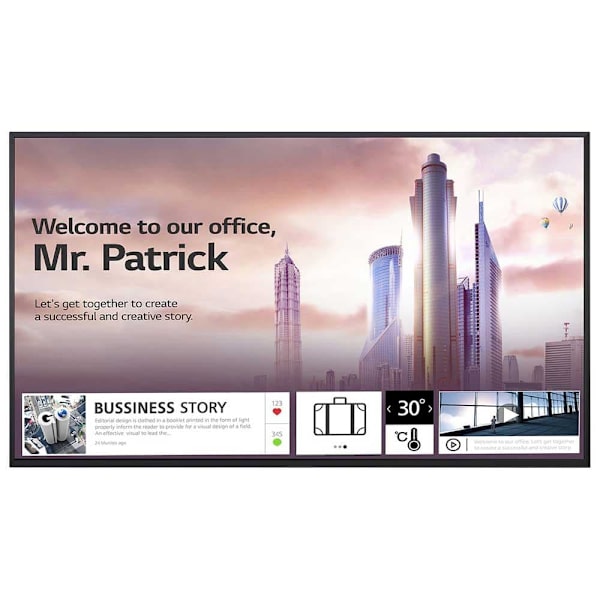 Lg Monitori 55uh5f-h 55´´ 4k Led Musta One Size / EU Plug musta