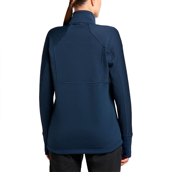 Haglofs Full Dragkedja Fleece Betula Blå L Kvinna