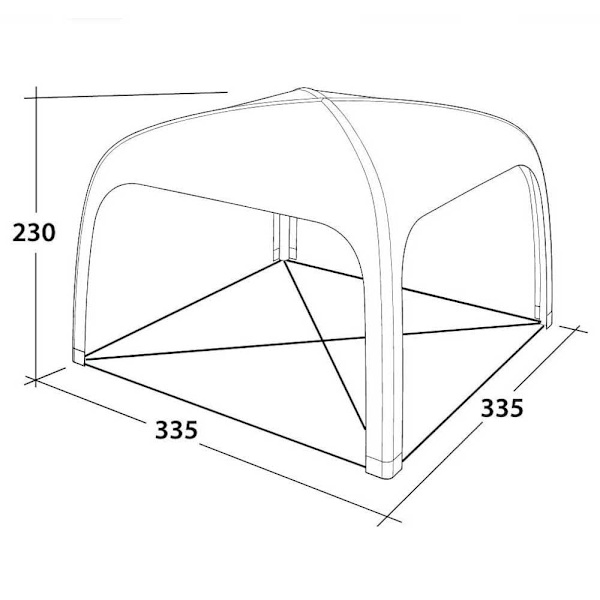 Outwell Markiisi Air Shelter Valkoinen