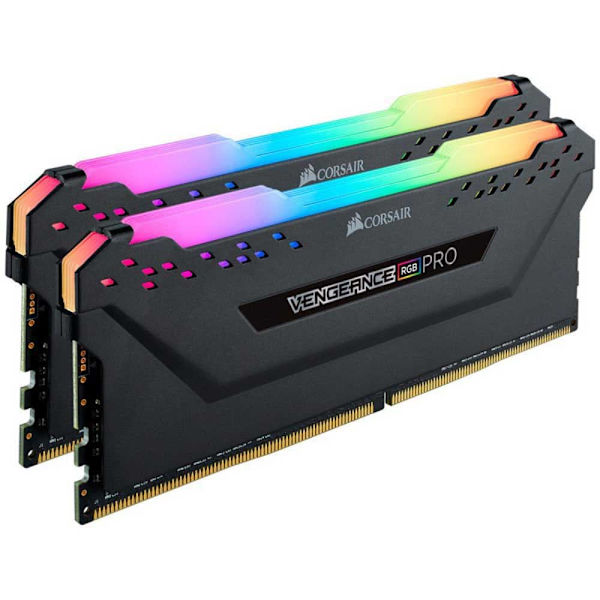 Corsair Ram-hukommelse Vengeance Rgb Pro C18 32gb 2x16gb Ddr4 3600mhz Sort