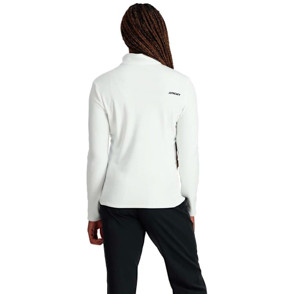 Spyder Halv Blixtlåsfleece Shimmer Bug Vit L Kvinna