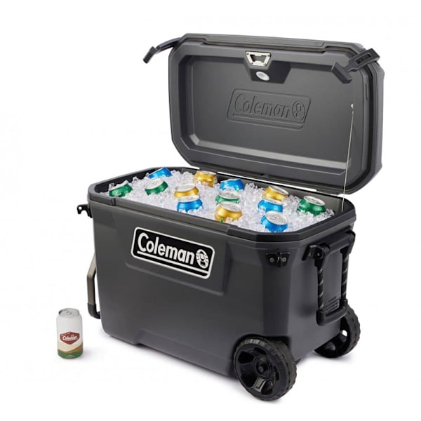 Coleman Hjul. Styv Bärbar Kylare Convoy 65 66l Durchsichtig 72.5 x 39.5 x 48 cm Grå