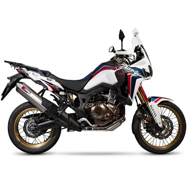 Scorpion Exhausts Äänenvaimennin Serket Parallel Slip On Titanium Crf1000l Africa Twin 15-19 Hopeinen