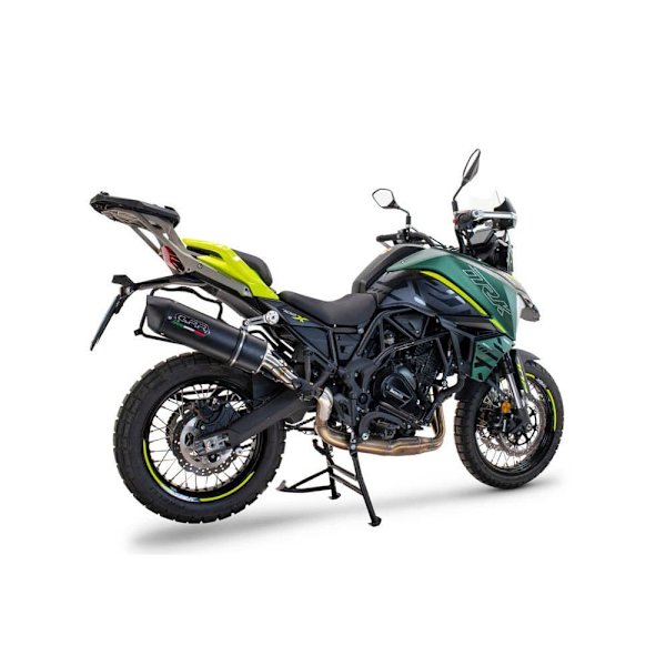 Gpr Exhaust Systems Furore Evo4 Nero Benelli Trk 702 X 2023-2024 E5 Oval Homologoitu Slip On äänenvaimennin Hopeinen Homologated