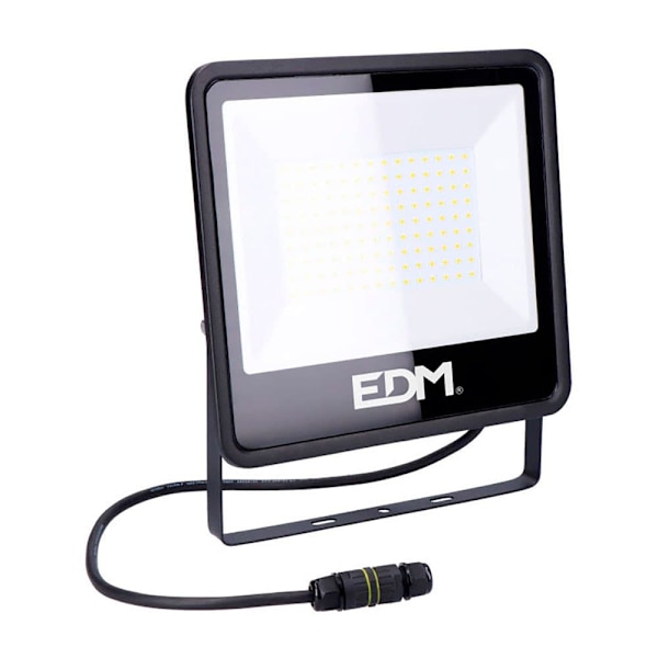 Edm Led Kohdevalo 70409 8200 Lm Black Series 100w Hopeinen