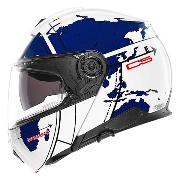 Schuberth C5 Globe Modulær Hjelm Blå 3XL