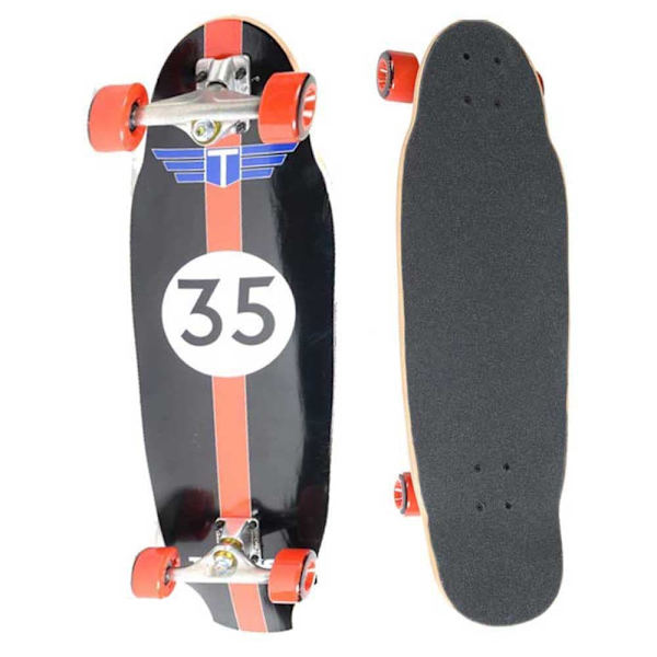 Tracker Krydser Freeride Pool Red Wheels 31.75´´ Sort 9.25 Inches