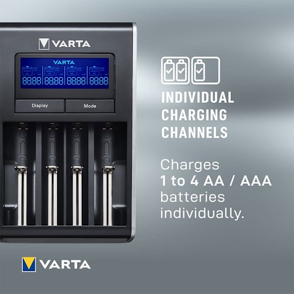Varta Batterioplader Aa/aaa Sort