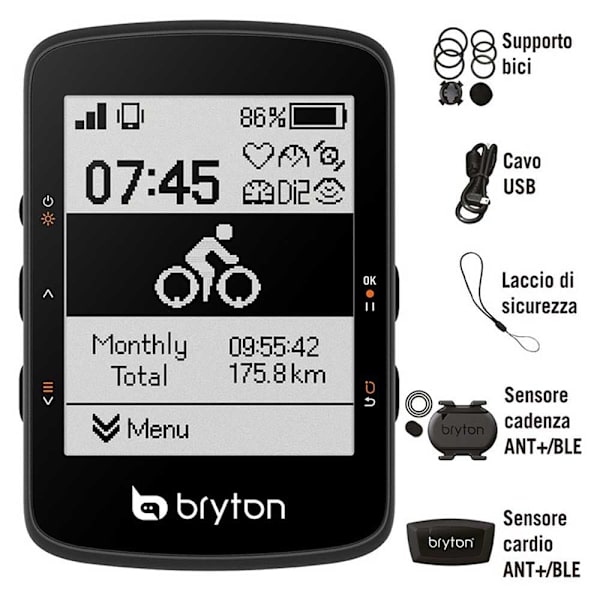 Bryton Rider 460d Pyörätietokone Kirkas