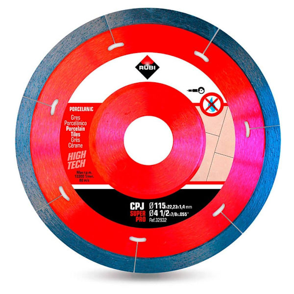 Rubi Diamantskåret Skive R32932 115 Mm Transparent