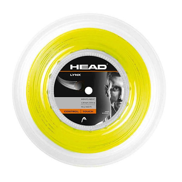 Head Racket Tenniskelan Kieli Lynx 200 M Keltainen 1.20 mm
